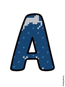 Christmas Bulletin Board Letters, Christmas Alphabet Posters