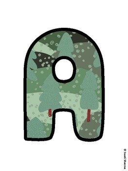 Christmas Bulletin Board Letters, Christmas Alphabet Posters