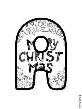 Christmas Bulletin Board Letters, Christmas Alphabet Posters