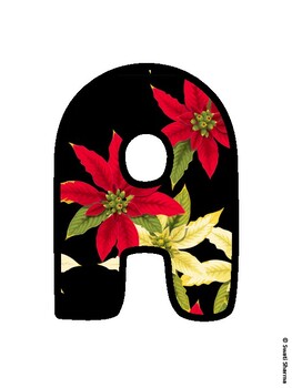 Christmas Bulletin Board Letters, Christmas Alphabet Posters