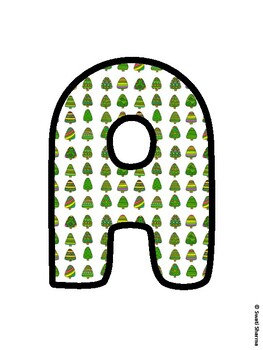 Christmas Bulletin Board Letters, Christmas Alphabet Posters