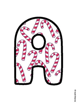 Christmas Bulletin Board Letters, Christmas Alphabet Posters