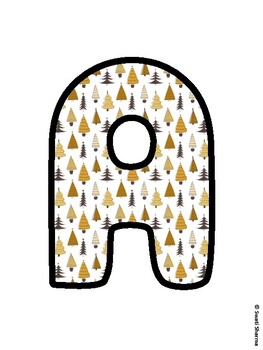 Christmas Bulletin Board Letters, Christmas Alphabet Posters