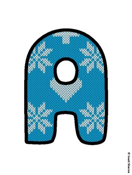Christmas Bulletin Board Letters, Christmas Alphabet Posters