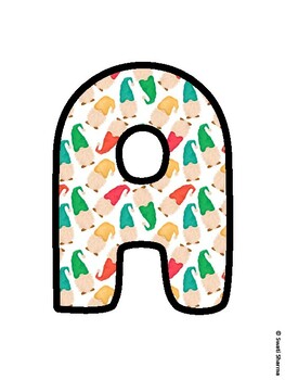 Christmas Bulletin Board Letters, Christmas Alphabet Posters