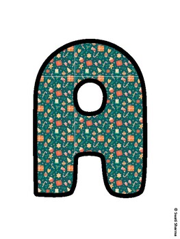 Christmas Bulletin Board Letters, Christmas Alphabet Posters