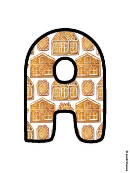 Christmas Bulletin Board Letters, Christmas Alphabet Posters