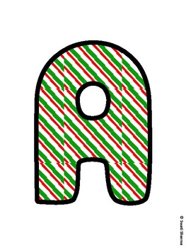 Christmas Bulletin Board Letters, Christmas Alphabet Posters