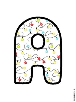 Christmas Bulletin Board Letters, Christmas Alphabet Posters