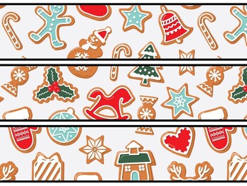 Christmas Food Bulletin Board Decor Kit, Christmas Food Letters