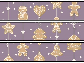 Christmas Food Bulletin Board Decor Kit, Christmas Food Letters