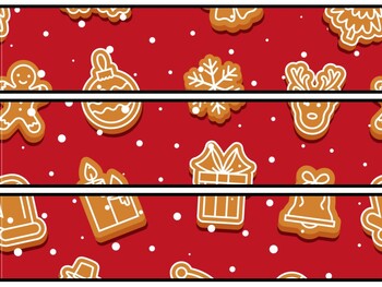 Christmas Food Bulletin Board Decor Kit, Christmas Food Letters