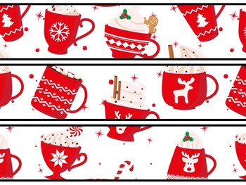 Christmas Food Bulletin Board Decor Kit, Christmas Food Letters
