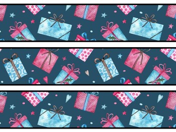 Christmas Gifts Bulletin Board Decor Kit, Christmas Gifts Letters