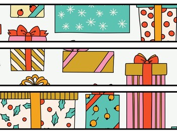Christmas Gifts Bulletin Board Decor Kit, Christmas Gifts Letters