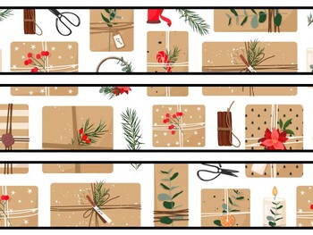 Christmas Gifts Bulletin Board Decor Kit, Christmas Gifts Letters