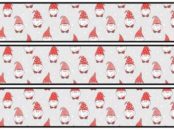 Christmas Gnomes Bulletin Board Decor Kit, Christmas Gnomes Letters