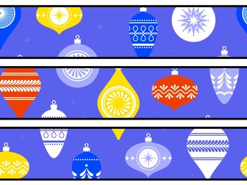 Christmas Ornaments Bulletin Board Decor Kit, Christmas Ornaments Letters