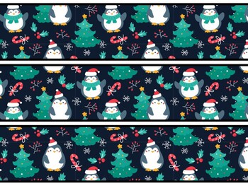Christmas Penguins Bulletin Board Decor Kit, Christmas Penguins Letters