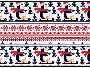 Christmas Penguins Bulletin Board Decor Kit, Christmas Penguins Letters