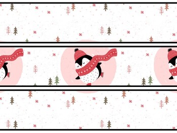 Christmas Penguins Bulletin Board Decor Kit, Christmas Penguins Letters