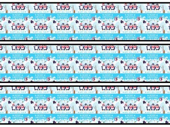 Christmas Penguins Bulletin Board Decor Kit, Christmas Penguins Letters