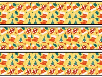 Christmas Socks Bulletin Board Decor Kit, Christmas Socks Letters