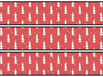 Christmas Trees Bulletin Board Decor Kit, Christmas Trees Letters
