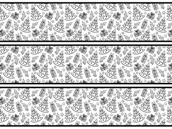 Christmas Trees Bulletin Board Decor Kit, Christmas Trees Letters