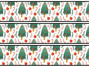 Christmas Trees Bulletin Board Decor Kit, Christmas Trees Letters