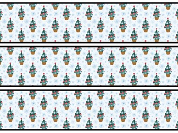 Christmas Trees Bulletin Board Decor Kit, Christmas Trees Letters