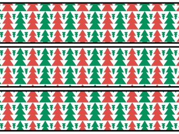 Christmas Trees Bulletin Board Decor Kit, Christmas Trees Letters