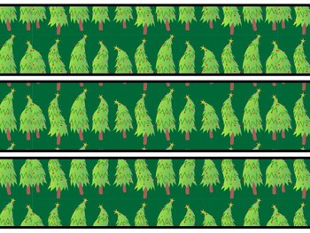 Christmas Trees Bulletin Board Decor Kit, Christmas Trees Letters
