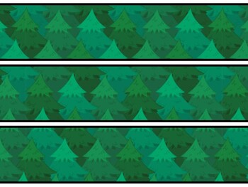 Christmas Trees Bulletin Board Decor Kit, Christmas Trees Letters