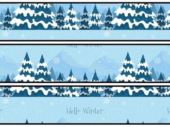 Christmas Trees Bulletin Board Decor Kit, Christmas Trees Letters