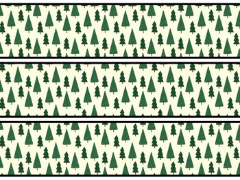 Christmas Trees Bulletin Board Decor Kit, Christmas Trees Letters