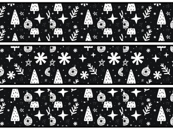 Christmas Trees Bulletin Board Decor Kit, Christmas Trees Letters