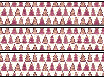 Christmas Trees Bulletin Board Decor Kit, Christmas Trees Letters