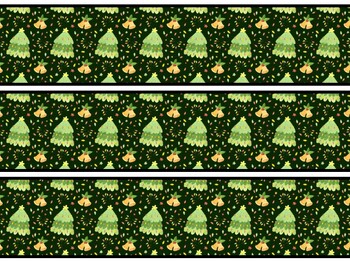 Christmas Trees Bulletin Board Decor Kit, Christmas Trees Letters