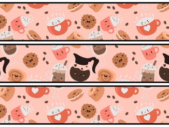 Coffee Bulletin Board Decor Kit, Coffee Letters