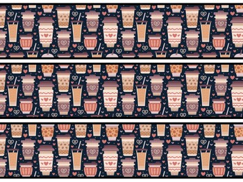 Coffee Bulletin Board Decor Kit, Coffee Letters
