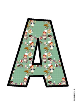 Cooking Bulletin Board Décor Kit, Cooking Bulletin Board Letters