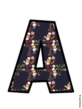 Cooking Bulletin Board Décor Kit, Cooking Bulletin Board Letters