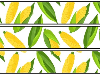 Corn, Maize Bulletin Board Decor Kit, Corn, Maize Letters