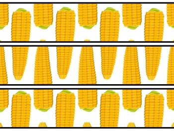 Corn, Maize Bulletin Board Decor Kit, Corn, Maize Letters