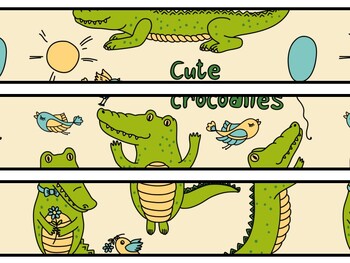 Crocodile Bulletin Board Decor Kit, Crocodile Letters
