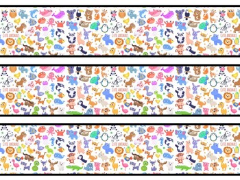 Cute Animals Bulletin Board Decor Kit, Cute Animals Letters