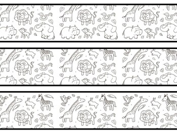 Cute Animals Bulletin Board Decor Kit, Cute Animals Letters
