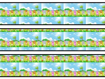 Cute Animals Bulletin Board Decor Kit, Cute Animals Letters