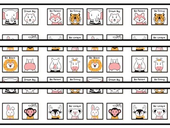 Cute Animals Bulletin Board Decor Kit, Cute Animals Letters